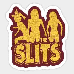 The Slits - distressed (yellow) Sticker